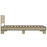 vidaXL Cadre de lit sans matelas chêne sonoma 75x190 cm