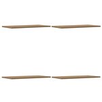 vidaXL Étagères murales 4 Pièces chêne artisanal 60x30x1 5 cm