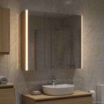 vidaXL Armoire Miroir de Salle de Bain Chêne Sonoma