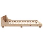 vidaXL Cadre de lit sans matelas 135x190 cm bois de pin massif