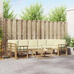 vidaXL Ensemble de canapés d'extérieur 6 Pièces