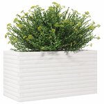 vidaXL Jardinière blanc 90x40x45 5 cm bois de pin massif
