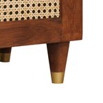 vidaXL Buffet Marron 60 x 33 x 75 cm Bois de mangue massif
