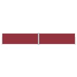 vidaXL Auvent latéral rétractable Rouge 160x1000 cm