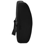 vidaXL Coussin de Dos avec oreiller Noir 35 5 x 30 x 12 cm Avec filet