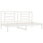 vidaXL Lit de jour sans matelas blanc 80x200 cm bois de pin massif