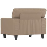 vidaXL Fauteuil Cappuccino 60 cm Similicuir