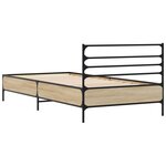 vidaXL Cadre de lit Chêne Sonoma 80 x 200 cm Bois d'ingénierie