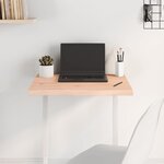 vidaXL Dessus de table 60x50x(2-4) cm bois de chêne massif non traité