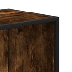 vidaXL Bibliothèque chêne fumé 65 5x33x107 5 cm bois d'ingénierie