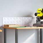 vidaXL Plaques de damier en aluminium 2 Pièces Antidérapant 50x20 cm