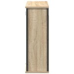 vidaXL Armoire murale de salle de bain miroir chêne sonoma 60x21x60 cm