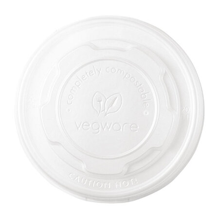 Couvercle plat compostable 230 ml - lot de 1000 - vegware -  - cpla