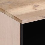 vidaXL Tables de chevet 2 Pièces 40x34x46 cm bois manguier massif blanchi