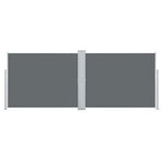 vidaXL Auvent latéral rétractable Anthracite 140 x 1000 cm