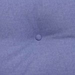 vidaXL Coussin de Dos Bleu denim 200 x 24 x 50 cm tissu