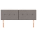 vidaXL Tête de lit avec tête de lit Taupe 140 cm tissu