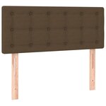 vidaXL Sommier à lattes de lit matelas et LED Marron foncé 120x200 cm