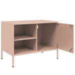 vidaXL Meuble TV rose 68x39x50 5 cm acier
