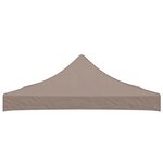 vidaXL Toit de tente de réception 3x3 m Taupe 270 g/m²