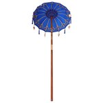 vidaXL Parasol balinais Bleu 95 x 95 x 260 cm