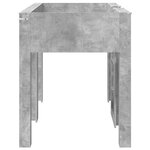 vidaXL Lit Superposé pour Enfants avec stockage Gris béton 75 x 190 cm
