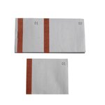 Bloc Vendeur À Bande Couleur 100 Feuillets Double Numérotage - Format 6  6x13 5 Cm - Bistre - X 50 - Exacompta