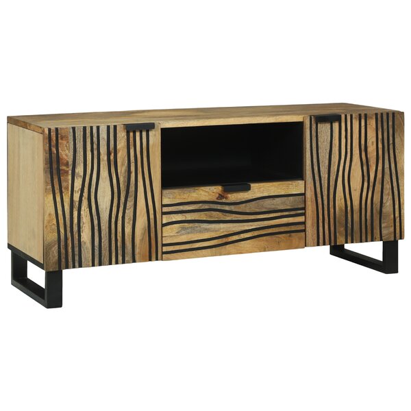 vidaXL Cabinet TV 105x33.5x46 cm en manguier massif