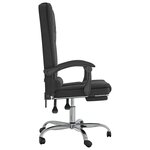 Fauteuil de massage inclinable de bureau informatique étude velours noir 02_0025423