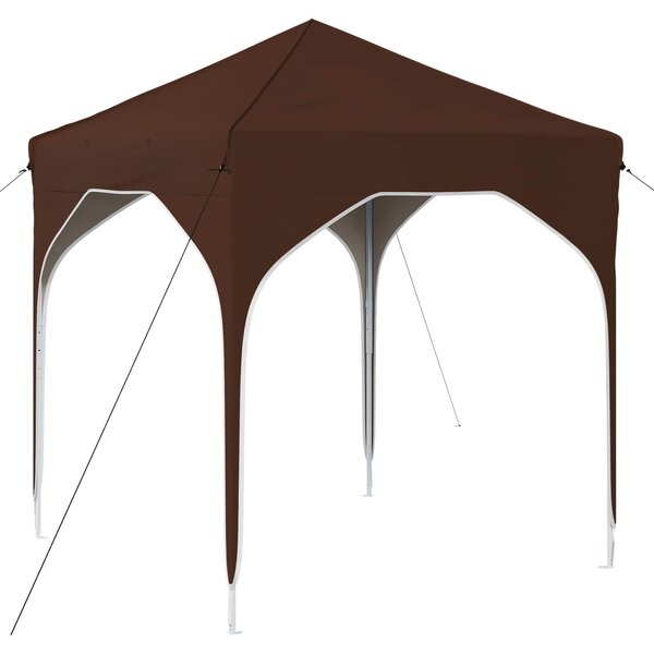 vidaXL Tente de fête pop-up 194 x 194 x 245 cm Marron