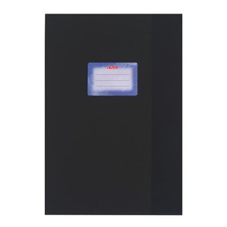 Protège-cahiers A4 Avec étiquette collée Noir HERLITZ