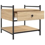 vidaXL Table basse chêne sonoma 50x50x50 cm bois d'ingénierie
