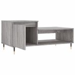 vidaXL Table basse Sonoma gris 100x50x45 cm Bois d'ingénierie