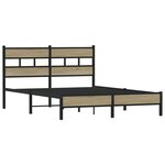 vidaXL Cadre de lit sans matelas chêne sonoma 150x200 cm