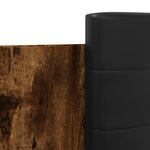 vidaXL Cadre de lit avec tête de lit chêne fumé 150x200 cm
