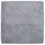 vidaXL Tapis Shaggy à poils longs NAVARRA gris argenté 160x160 cm