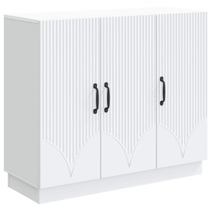 vidaXL Buffet Blanc 89 x 34 5 x 77 cm Bois d'ingénierie