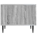 vidaXL Table basse Sonoma gris 49 x 50 x 40 cm Bois d'ingénierie