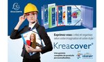 Lot de 5 Classeur personnalisable KREACOVER polypro 4 anneaux 15mm A4 assortis EXACOMPTA