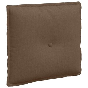 vidaXL Coussin de Dos Marron 50 x 19 x 45 cm tissu