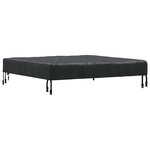 vidaXL Housse de Table Uni Noir 92 x 92 x 15 cm tissu