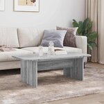 vidaXL Table basse Gris Sonoma 93 x 53 x 33 cm Bois d'ingénierie