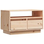 vidaXL Meuble TV 60x35x37 cm Bois de pin massif