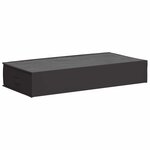vidaXL Boîte de rangement avec fenêtre transparente Anthracite