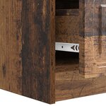 vidaXL Meuble TV Bois ancien 147 x 34 5 x 27 cm Bois d'ingénierie