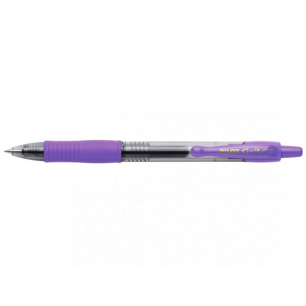 Stylo g-2 roller encre gel pointe moyenne violet pilot