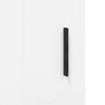 vidaXL Buffet haut Blanc brillant 34 5x34x180 cm Bois d'ingénierie