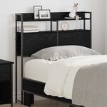 vidaXL Tête de lit de rangement Chêne noir 80 cm Bois d'ingénierie