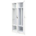 vidaXL Garde-robe Blanc 80x50x180 cm Acier