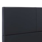 vidaXL Cadre de lit Noir Similicuir 140 x 200 cm